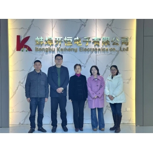 市委统战部副部长、市工商联党组书记金梅一行莅临蚌埠开恒电子有